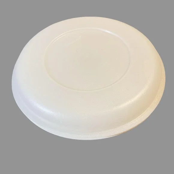 Vtg Tupperware Divided Serving Tray Bowl w/Lid Round 5-Section Veg Chip Dip - Picture 2 of 5